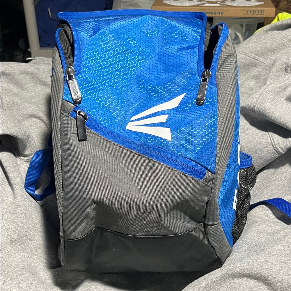 Blue and Gray Backpack